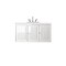 James Martin Vanities Athens 48in Single Vanity, Glossy White w/ 3 CM White Zeus Quartz Top E645-V48-GW-3WZ - alternate 6